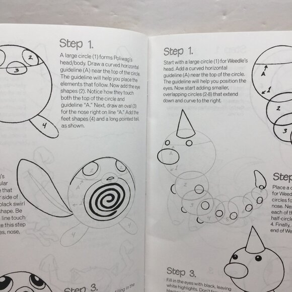 Vintage Nintendo 1996 You Can Be A Pokemon Master Artist Draw Characters Zalme - Picture 3 of 6